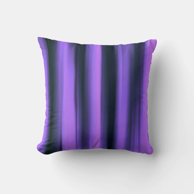Dark Violet Abstract Art Throw Pillow (Front)