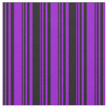 Dark Violet and Black Pattern Fabric