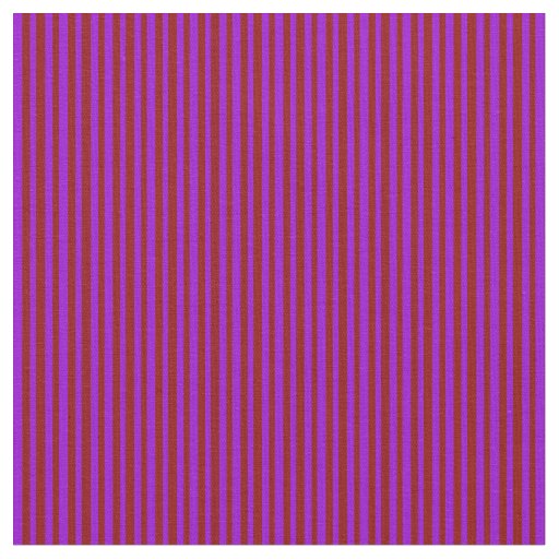 Dark Violet and Dark Red Colored Stripes Fabric