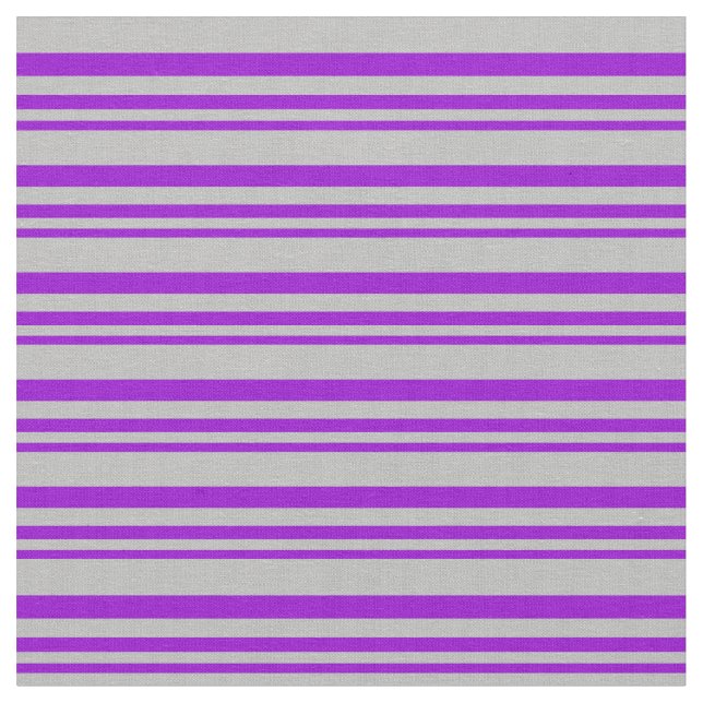 Dark Violet and Grey Lined/Striped Pattern Fabric (Close Up)