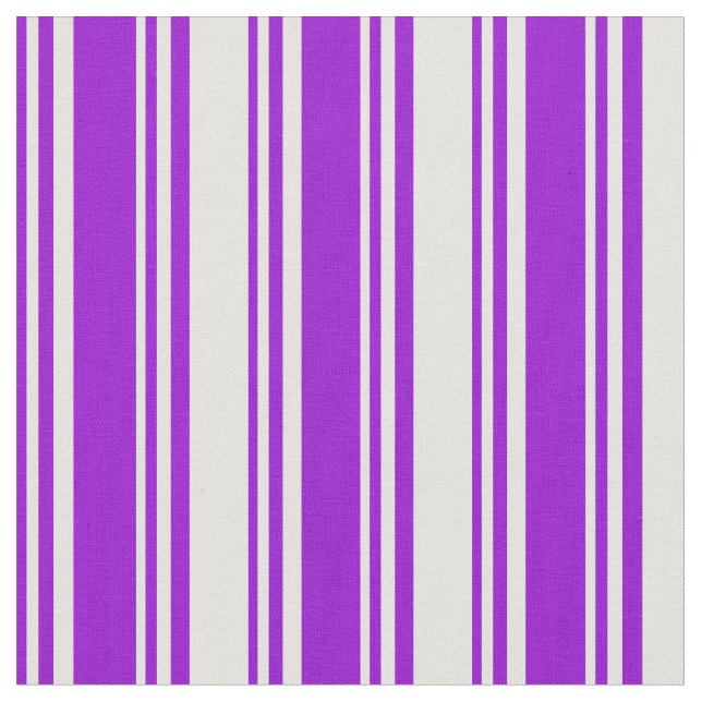 Dark Violet and Light Yellow Stripes Fabric (Close Up)