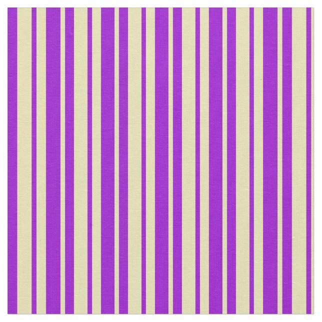 Dark Violet and Tan Striped/Lined Pattern Fabric (Close Up)