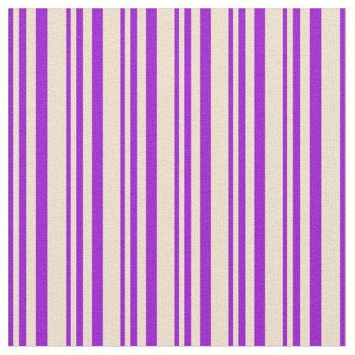 Dark Violet and Tan Stripes/Lines Pattern Fabric