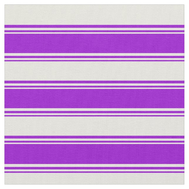 Dark Violet & Beige Pattern Fabric (Close Up)