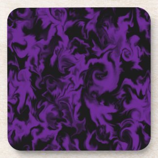 Dark Violet & Black mixed color coaster