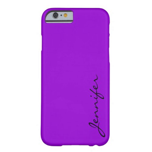 Dark violet color background barely there iPhone 6 case