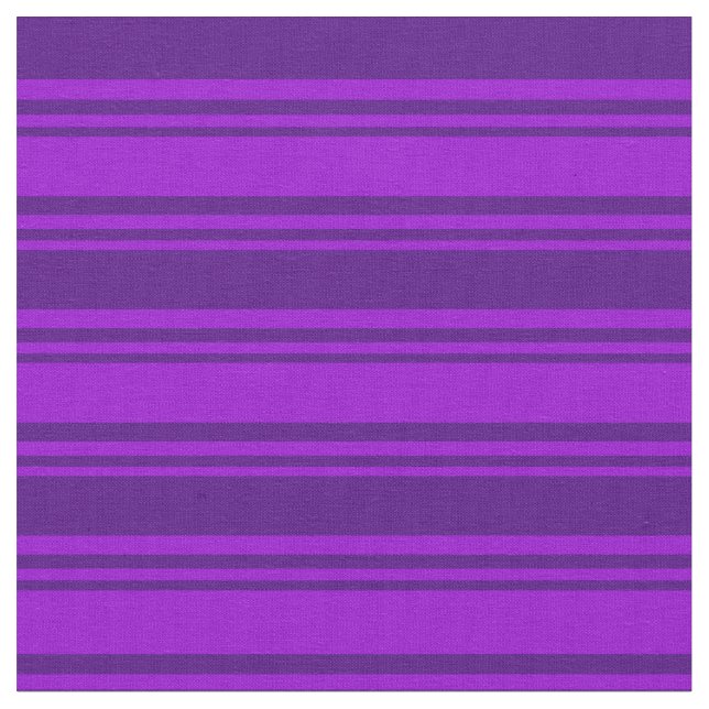 Dark Violet & Indigo Colored Stripes Fabric (Close Up)