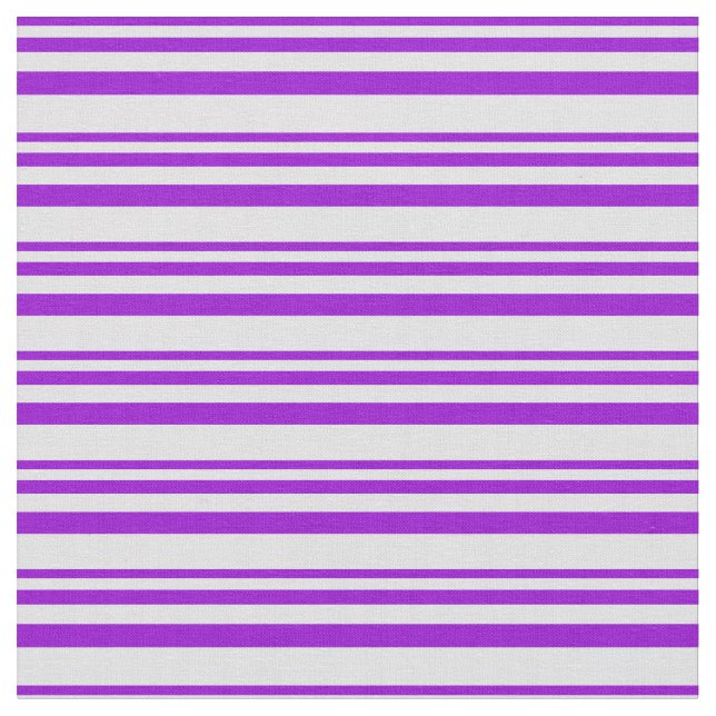 Dark Violet & Lavender Striped Pattern Fabric (Close Up)