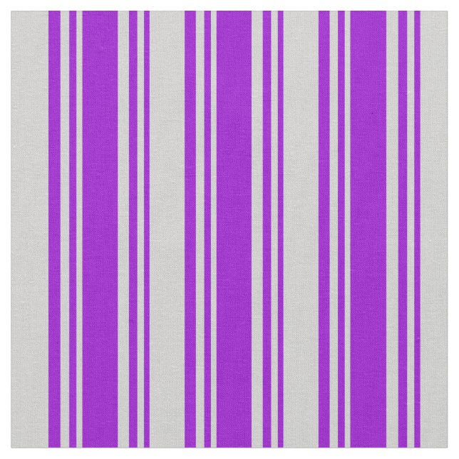Dark Violet & Light Gray Colored Stripes Fabric (Close Up)