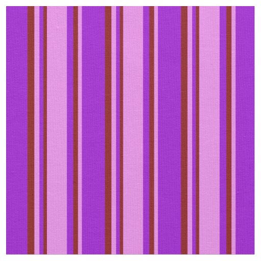 Dark Violet, Violet & Maroon Colored Stripes Fabric