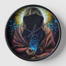 Dark Virgin Wall Clock
