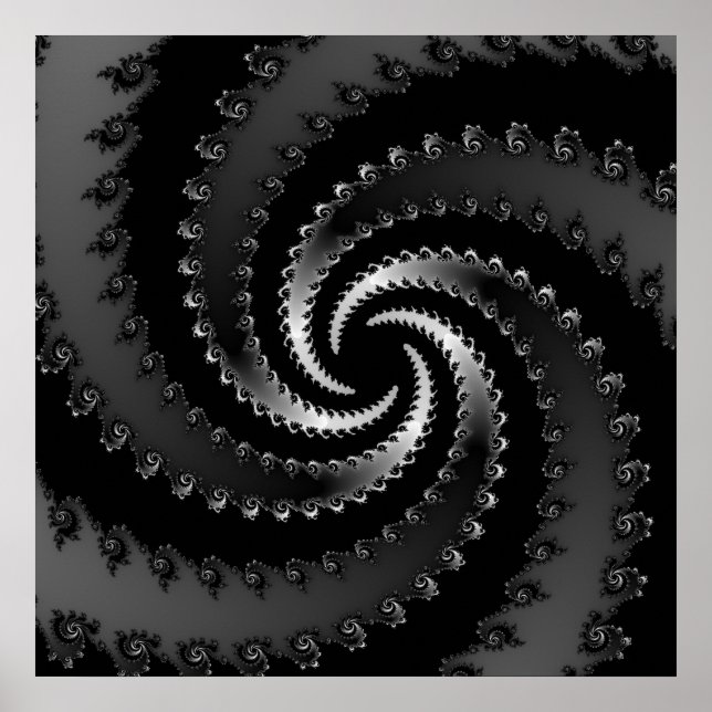 Dark Vortex Fractal Poster (Front)