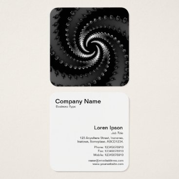 Dark Vortex Fractal Square Business Card Dark Vortex Fractal Square Business Card