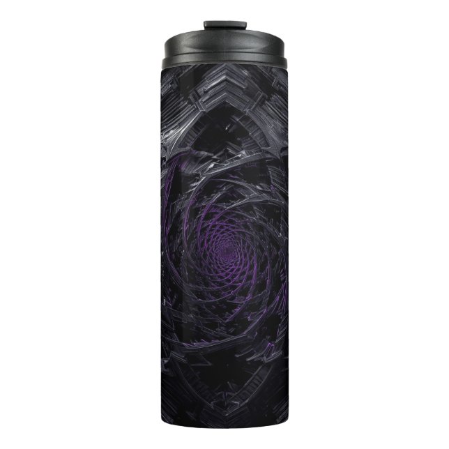 Dark Vortex Thermal Tumbler – Galaxy Spiral Geomet (Front)