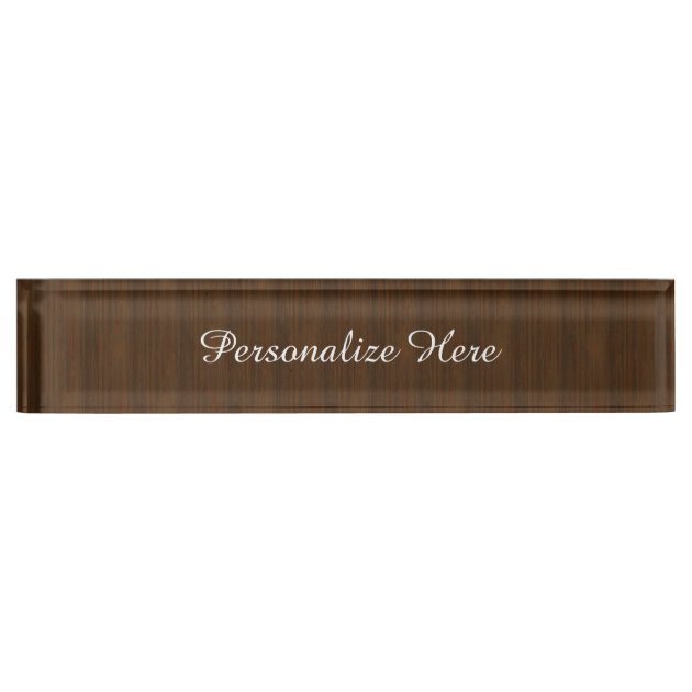 Bamboo nameplate store