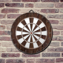 Dark Walnut Midcentury Modern Dart Board