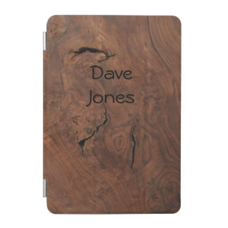 Dark Walnut Solid Wood look iPad Mini Cover