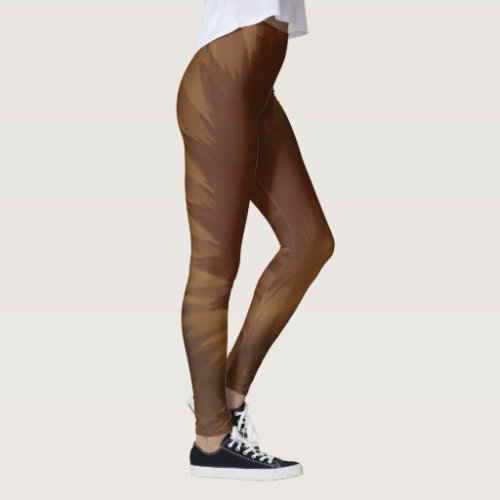 Dark Walnut Tie Dye Ultra_stretch Leggings