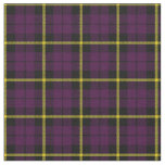 Dark warm purple black yellow stripe plaid print2 fabric