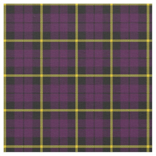 Dark warm purple black yellow stripe plaid print2 fabric