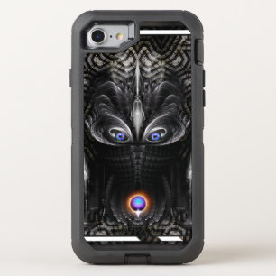 Dark Warrior Sculpture Fractal Art OtterBox Defender iPhone SE/8/7 Case
