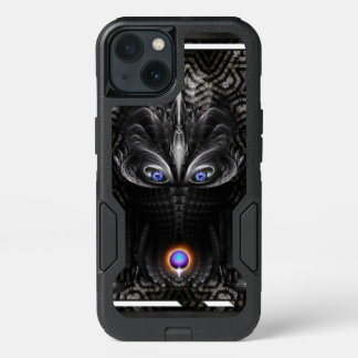 Dark Warrior Sculpture Fractal Art iPhone 13 Case