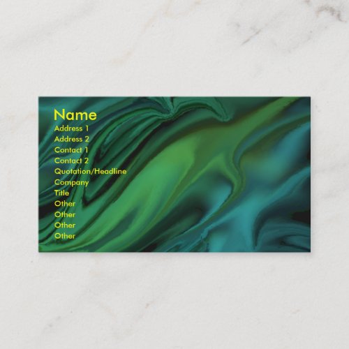 Dark Water business card