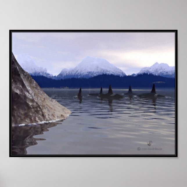 Dark Water Orca Poster (Front)