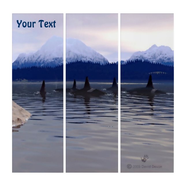 Dark Water Orca Triptych (Front)
