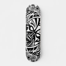 Dark Waters Mask Ocean Horror Skate Art
