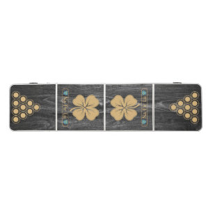 Dark Weathered Wood Irish Na Fir Lú Beer Pong Table
