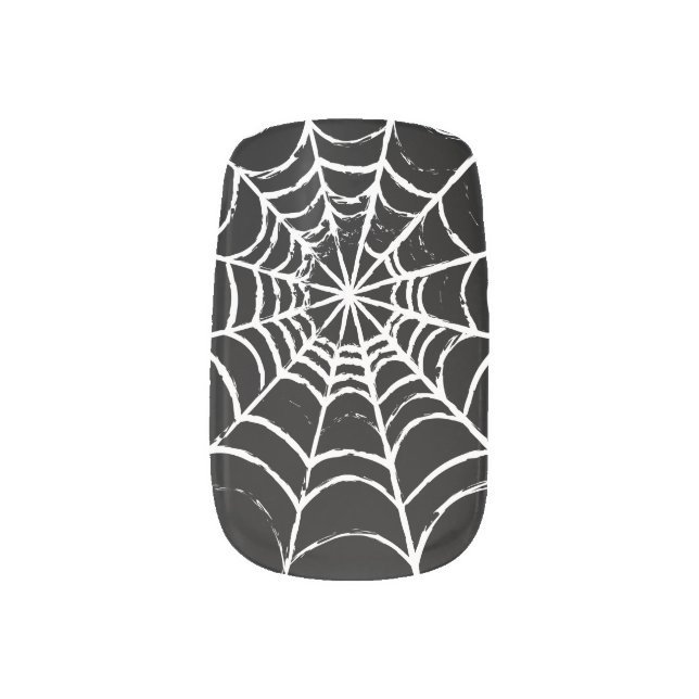 Dark Web Minx Nail Art (Left Thumb)