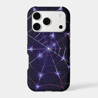 Dark Web & Silver Spider Apple Iphone 18 pro Case