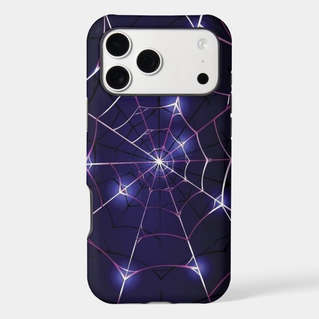 Dark Web & Silver Spider Apple iPhone 18 Pro Max  Case (Back)