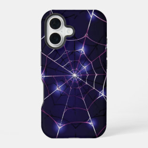 Dark Web & Silver Spider iPhone 16 Case