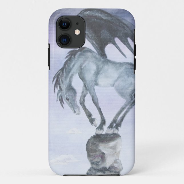 Dark Winged Fantasy Horse iPhone 5 Case (Back)
