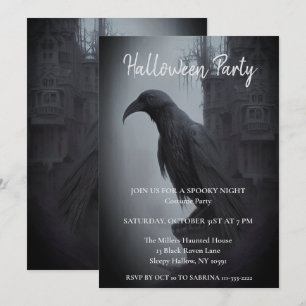 Dark Wings Brings A Halloween Party Invitation