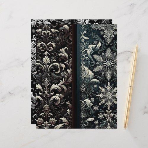 Dark Winter Gothic Paper Craft Cardstock