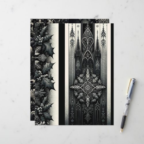 Dark Winter Gothic Paper Craft Cardstock