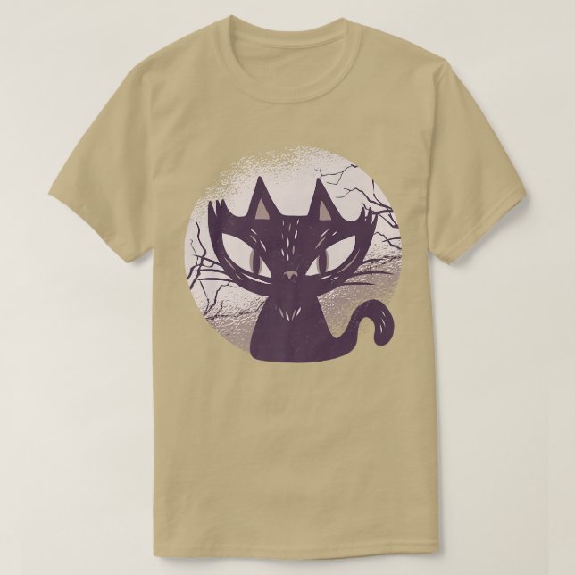 Dark Witch Cat 569  T-Shirt (Design Front)
