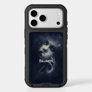 Dark Witch Halloween Moon Portrait iPhone 17 Pro Max Case