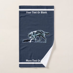Dark Wolf Bath Towel Set
