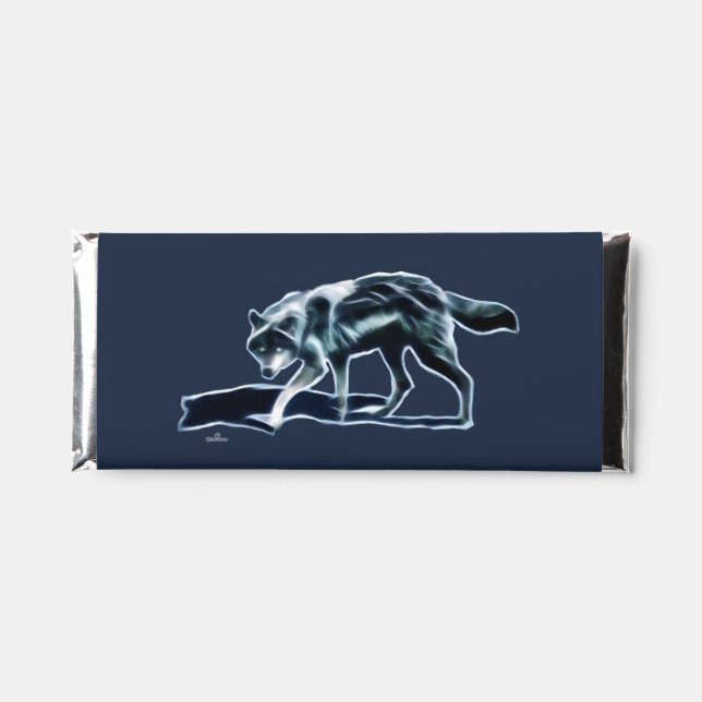 Dark Wolf Hershey Bar Favors (Front)