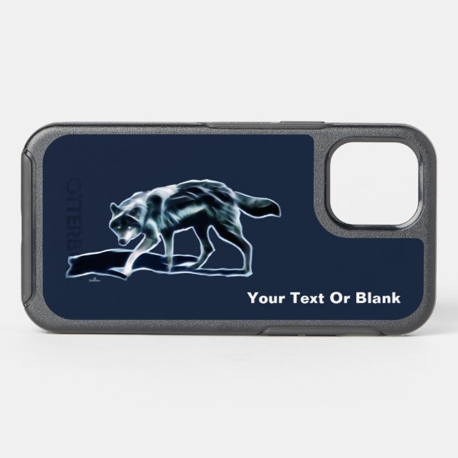 Dark Wolf Otterbox iPhone Case (Back Horizontal)