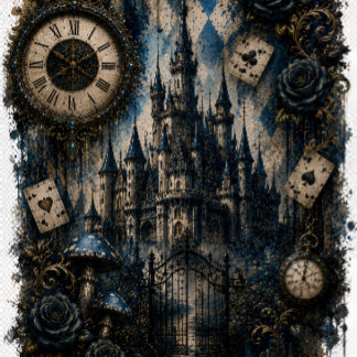 Dark Wonderland Alice and her Queen dressed in red Wrapping Paper Sheets