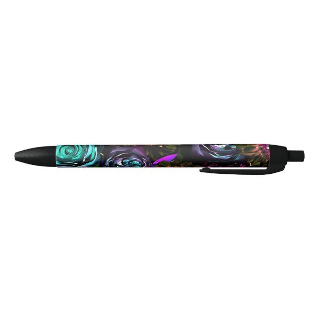 Dark Wonderland Bold Glamour Floral Flowers Pen (Bottom)