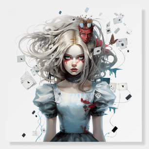 Dark Wonderland: Gothic-Inspired Alice Foam Board