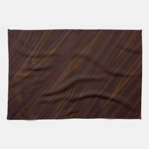 Dark wood background towel