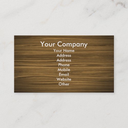 dark wood business cards