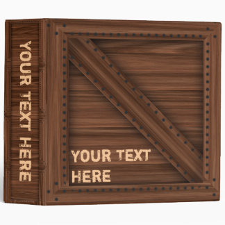 Dark Wood Crate - Binder